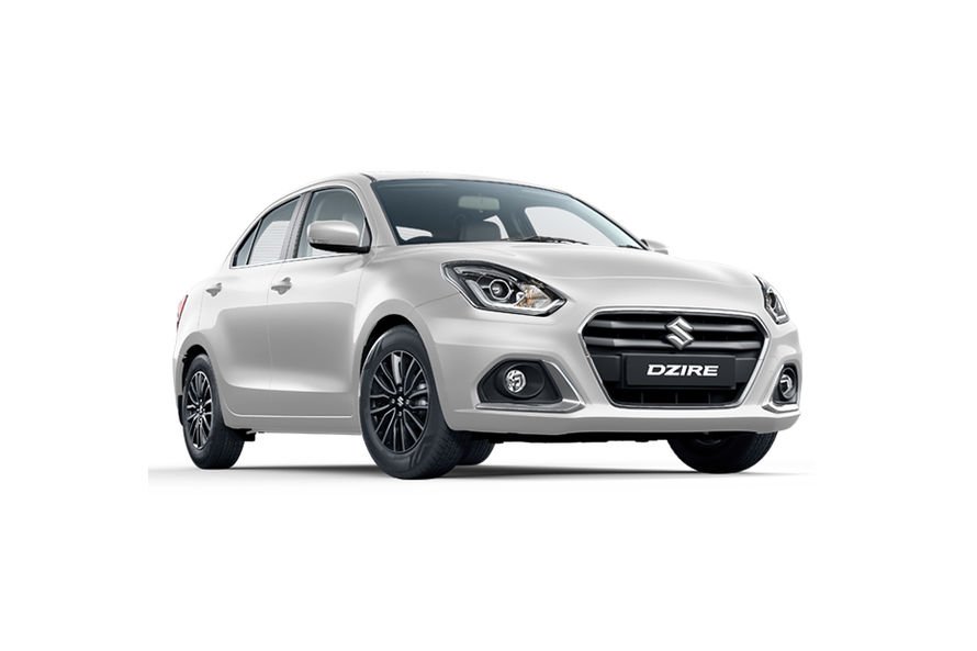 White Maruti Suzuki Dzire