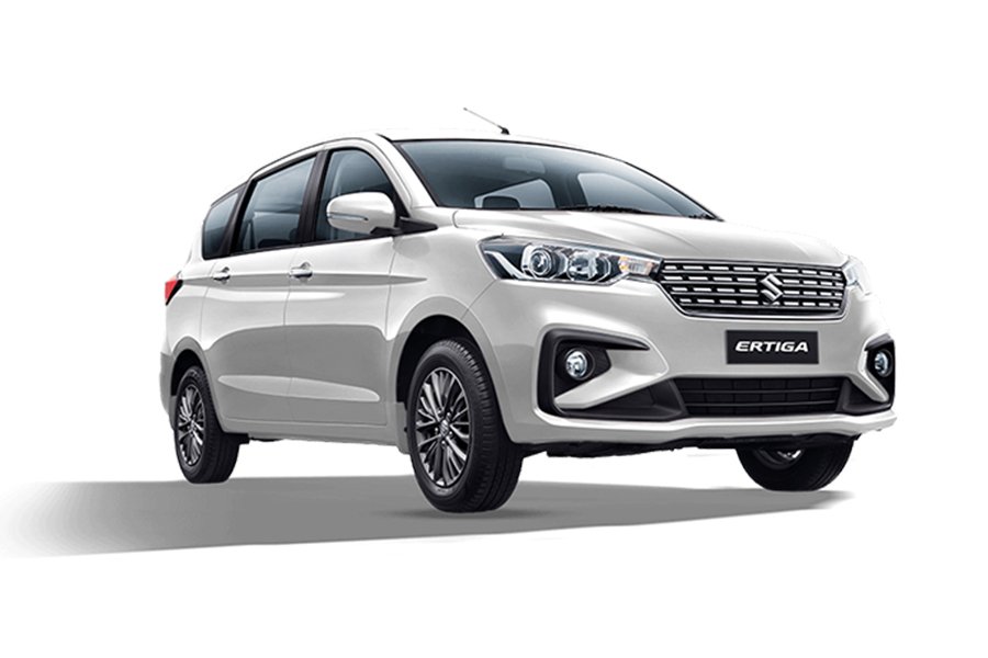 White Maruti Suzuki Ertiga