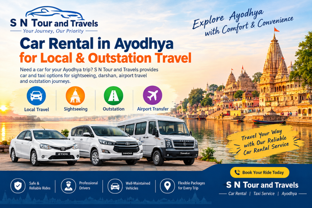 Car Rental & Taxi Services in Ayodhya