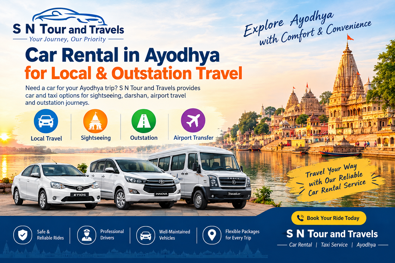 Car Rental & Taxi Services in Ayodhya