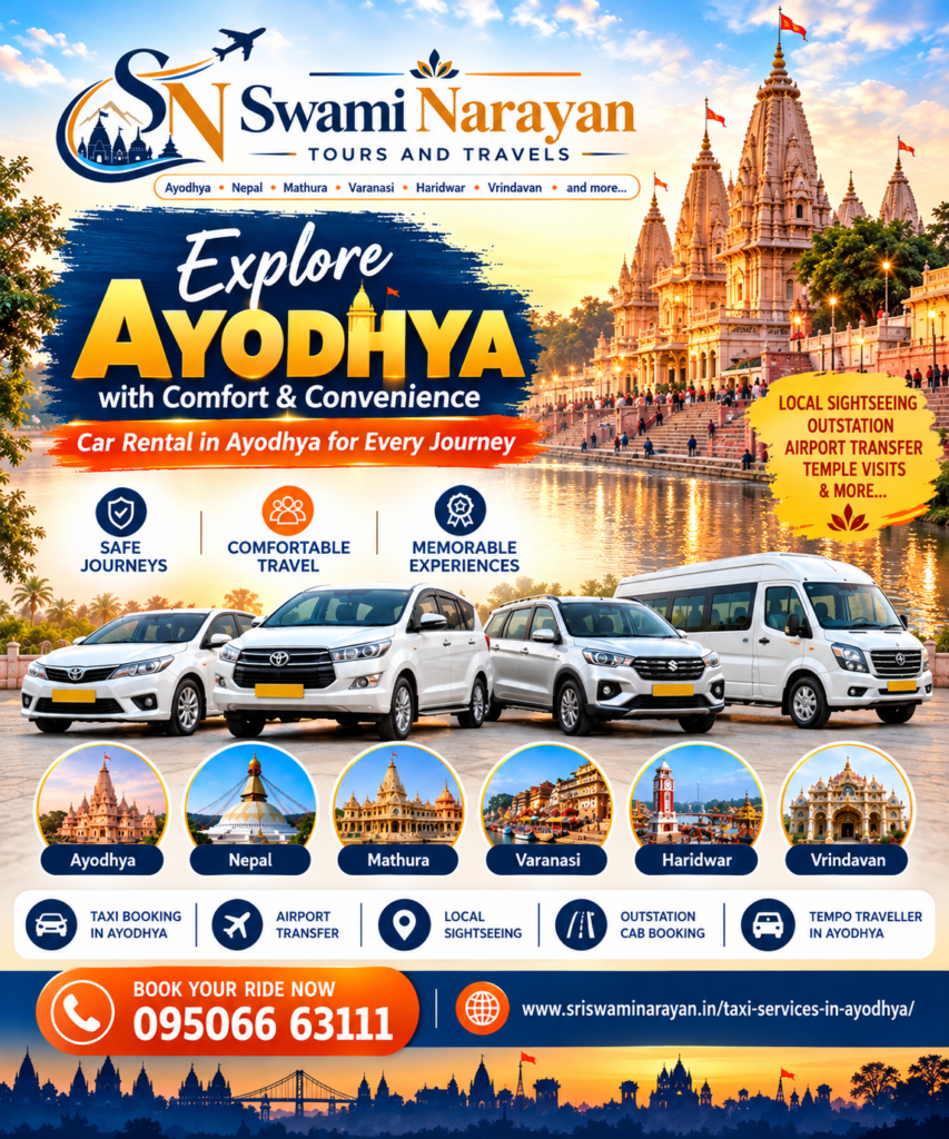 Car Rental in Ayodhya for Every Journey